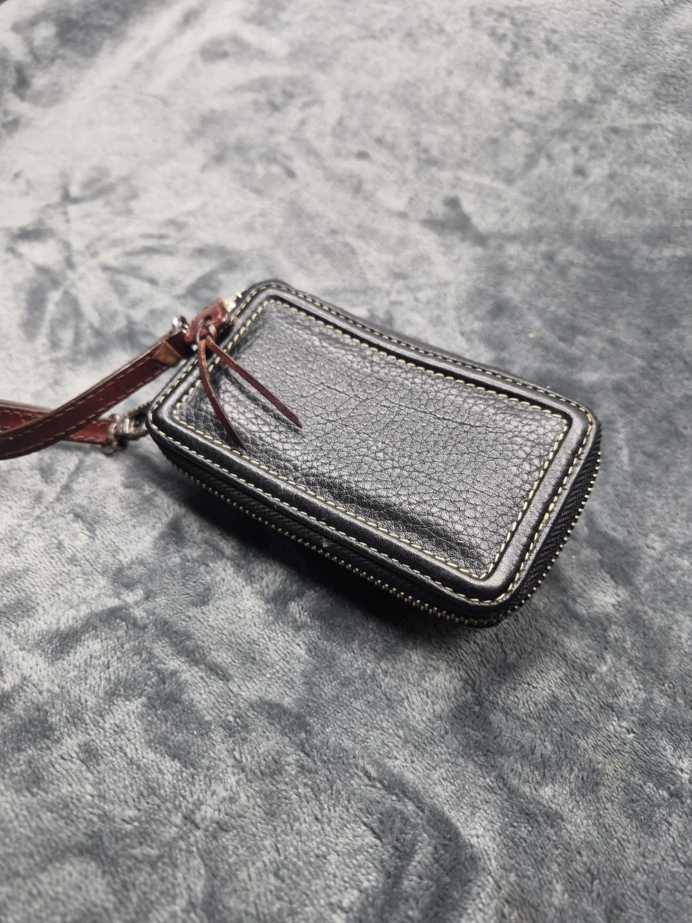 Vintage Brighton Phone Wallet Crossbody Mini Bag Brown Leather Flip Phone Wallet